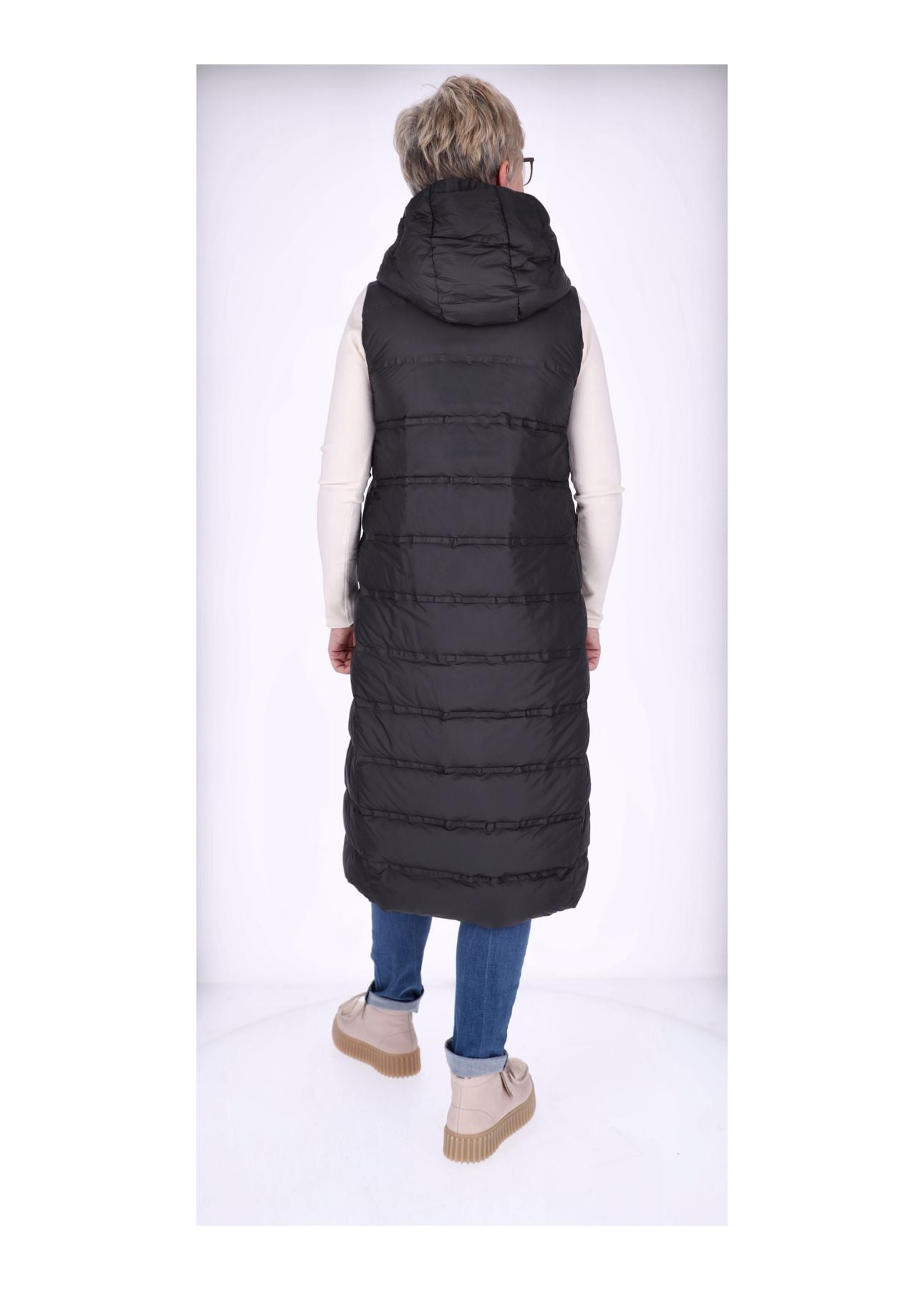 Steppweste Damen Lang