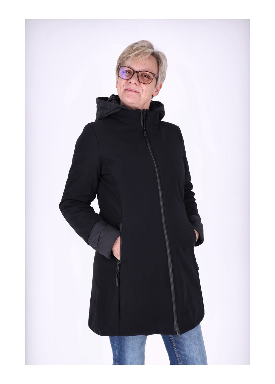 Steppjacke Strickbündchen