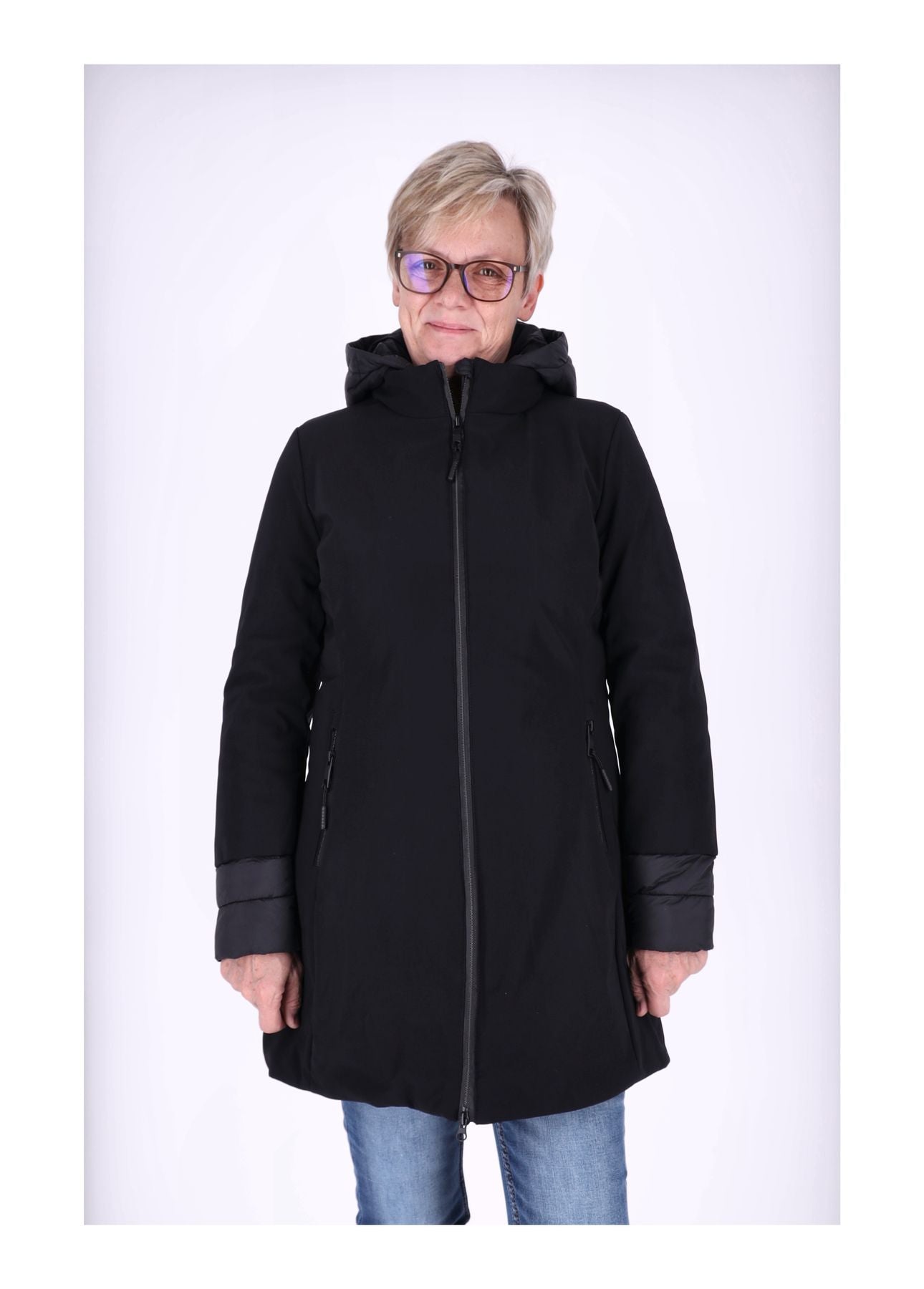 Steppjacke Strickbündchen
