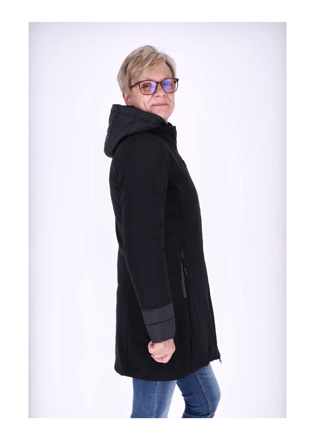 Steppjacke Strickbündchen