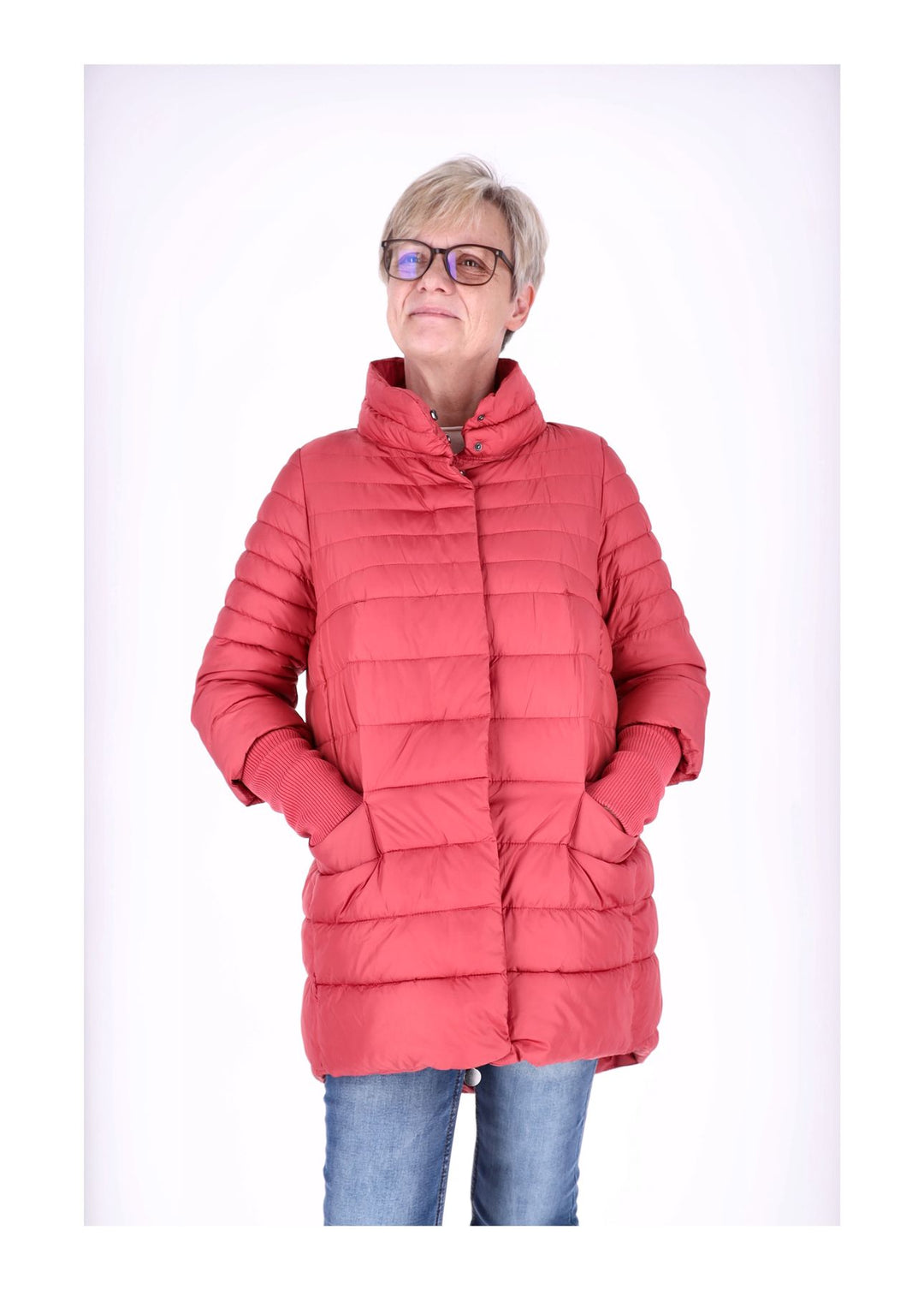 Steppjacke Strickbündchen