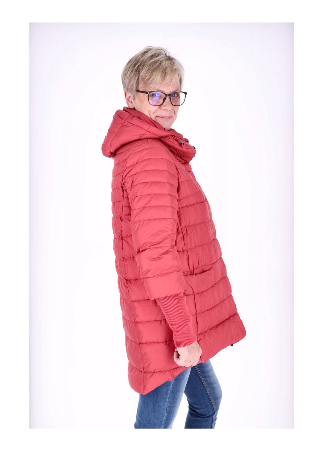 Steppjacke Strickbündchen
