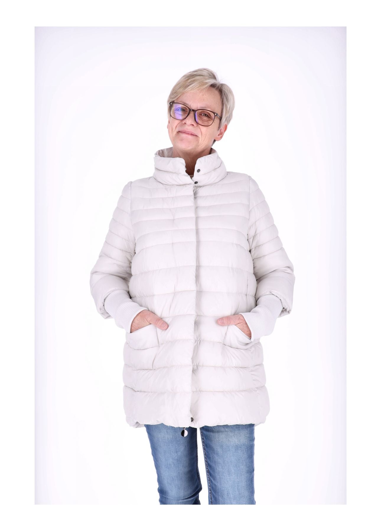 Steppjacke Strickbündchen