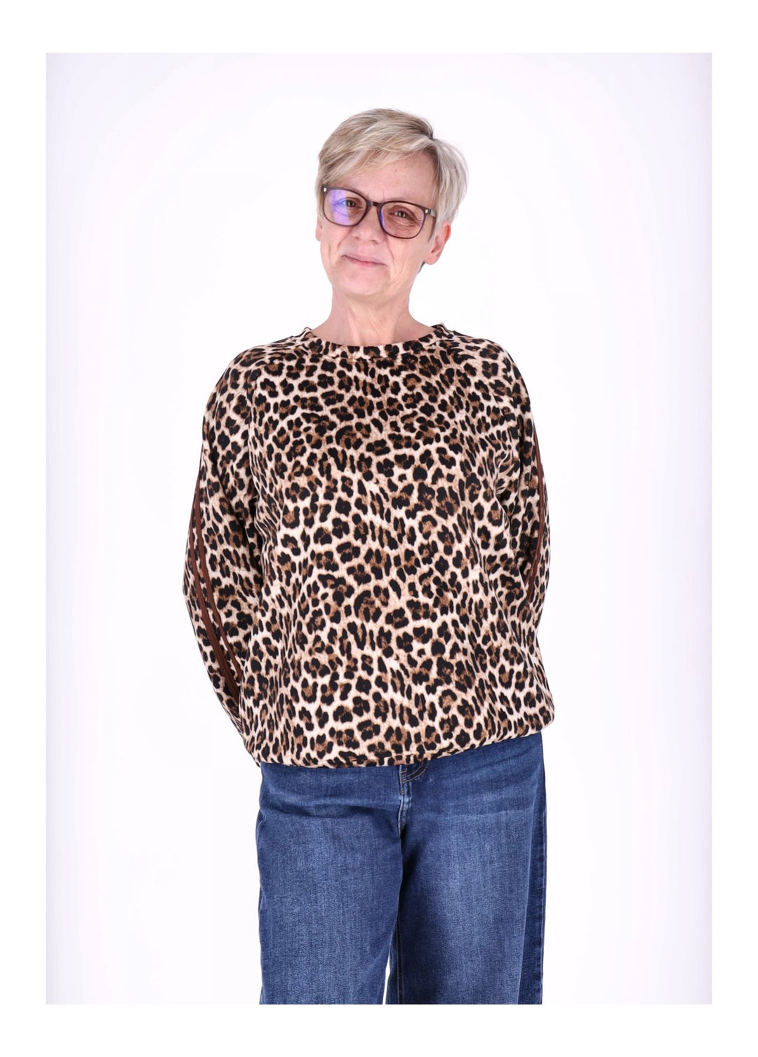 Sweatshirt Damen AOP Leo