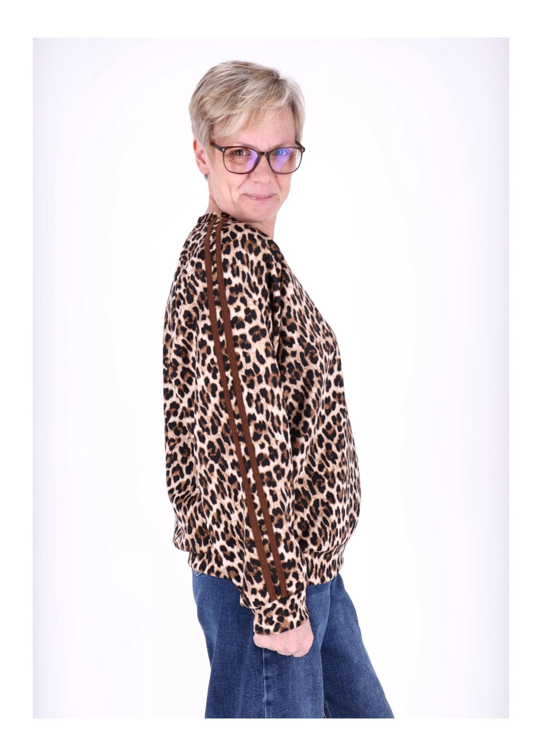 Sweatshirt Damen AOP Leo