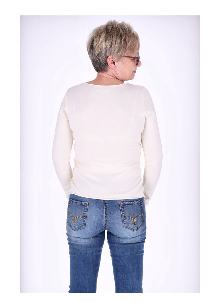 Feinstrick Damen Rundhalsausschnitt