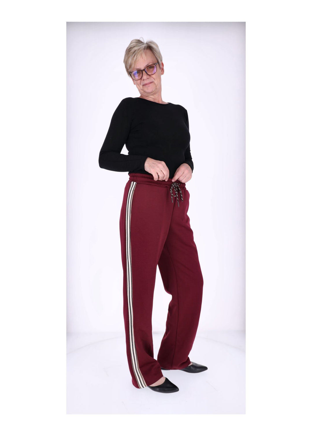 Sweathose Damen Galonstreifen