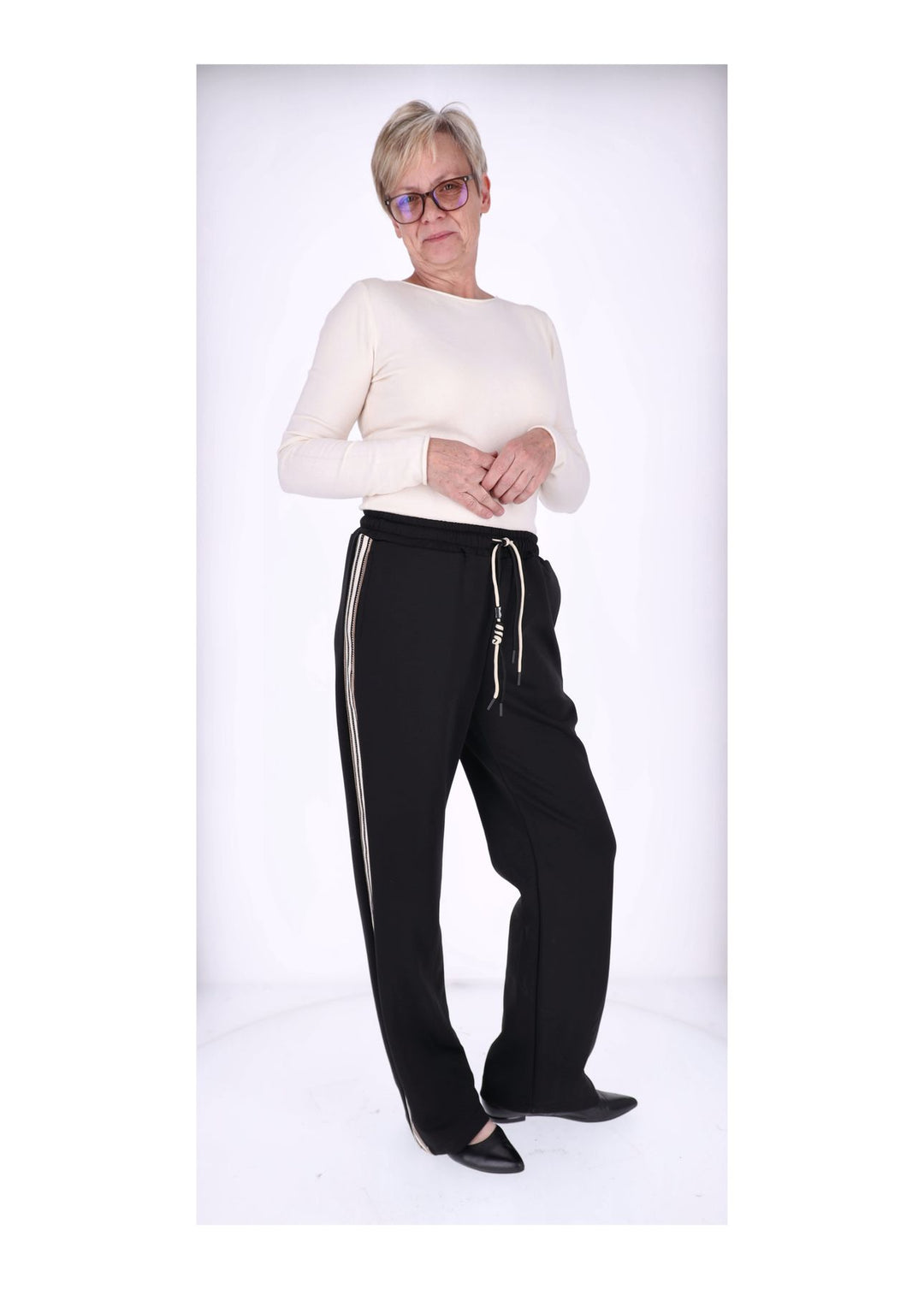 Sweathose Damen Galonstreifen