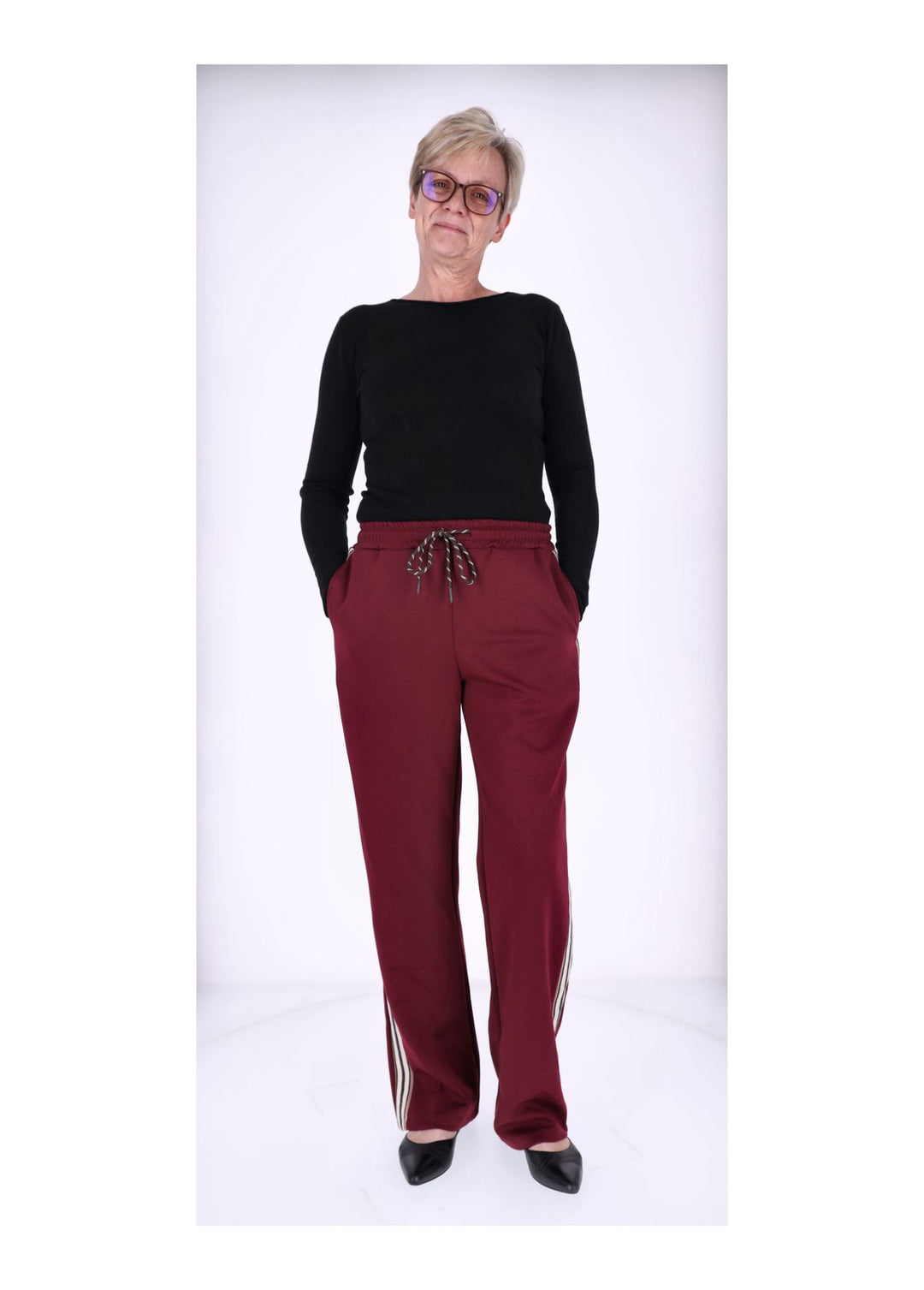 Sweathose Damen Galonstreifen