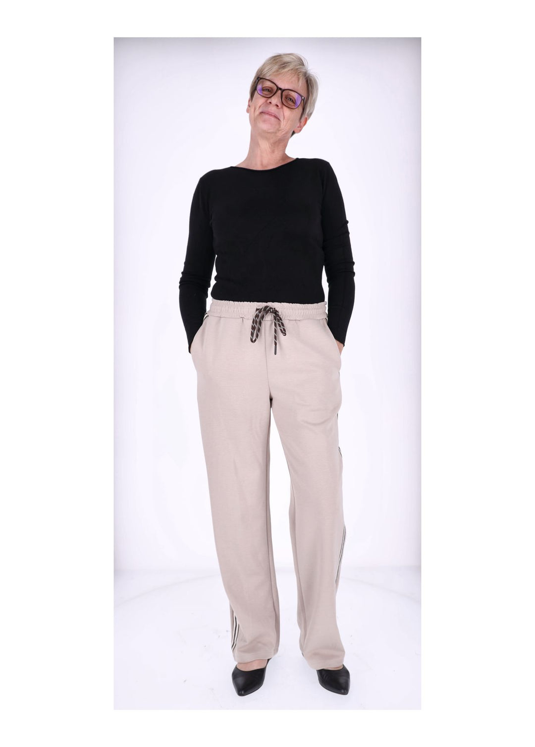 Sweathose Damen Galonstreifen