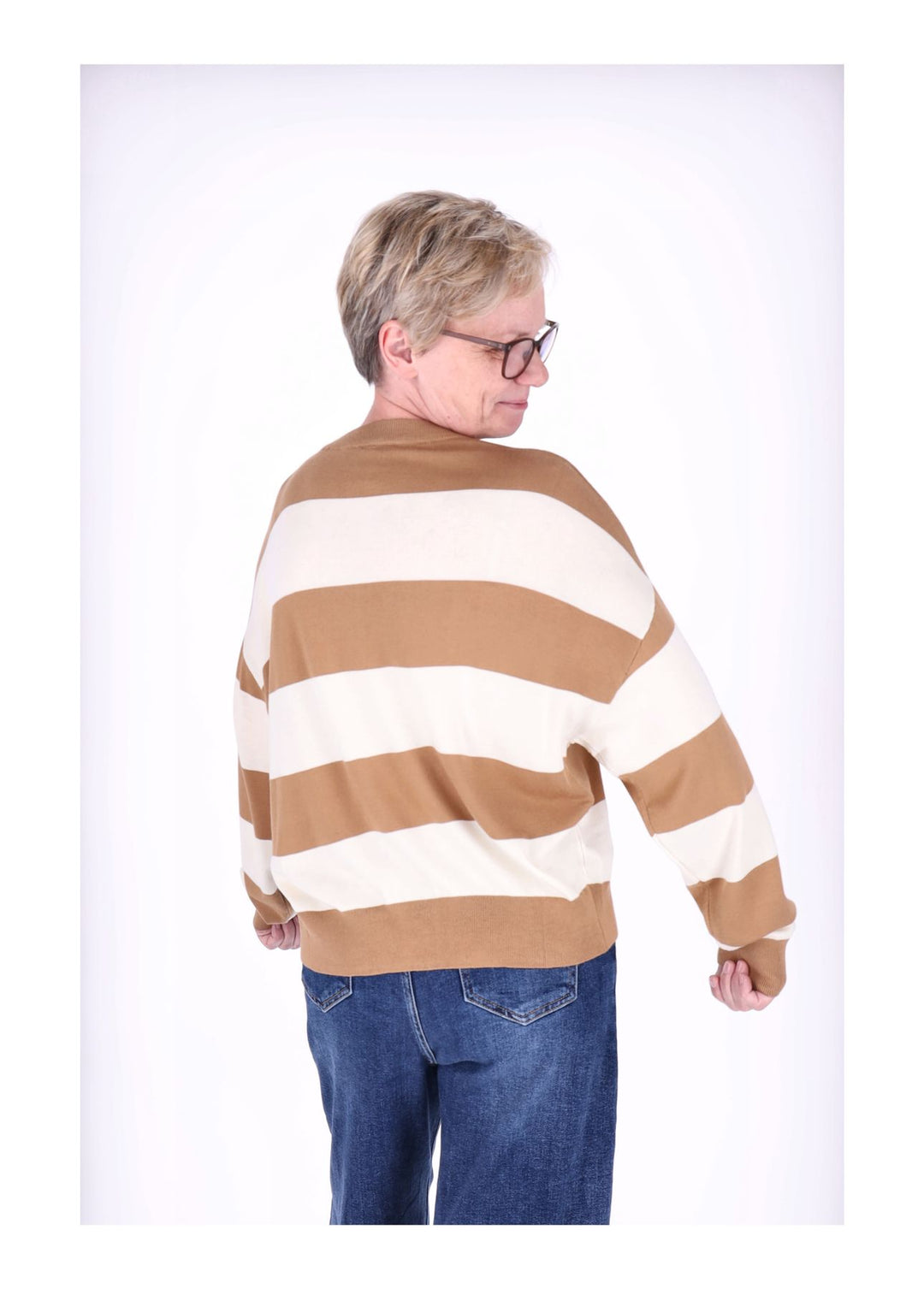 Strickpullover Damen Ringel Paris