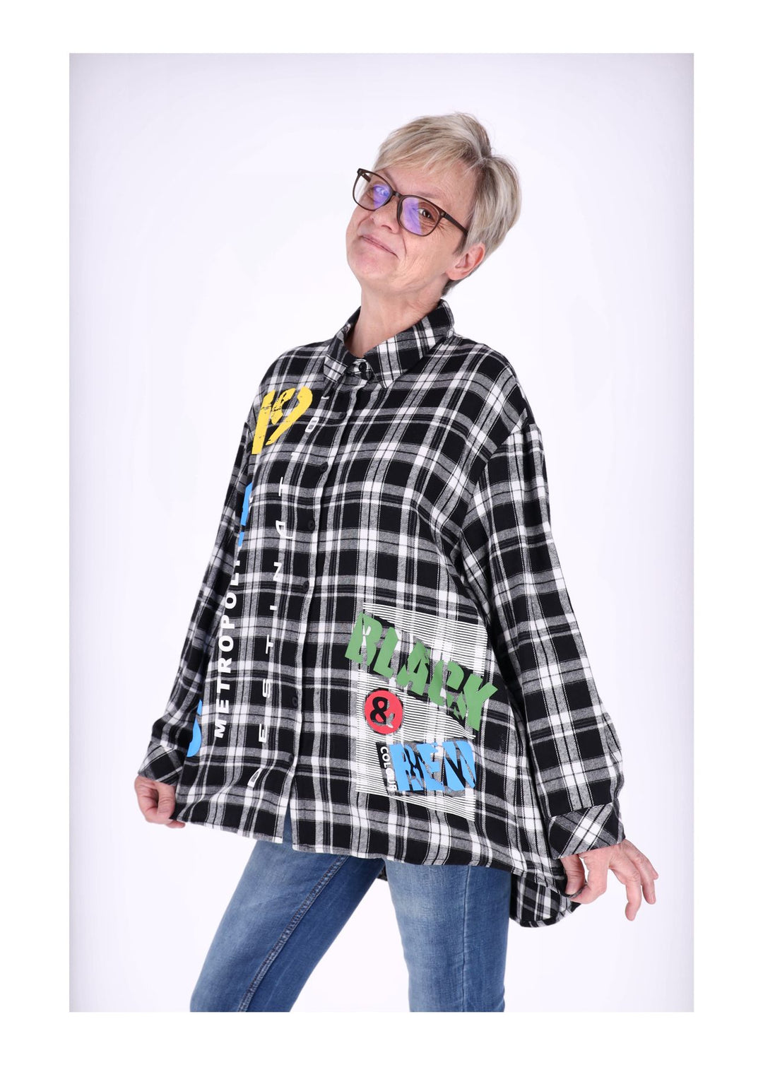 Flanellbluse Damen Karo