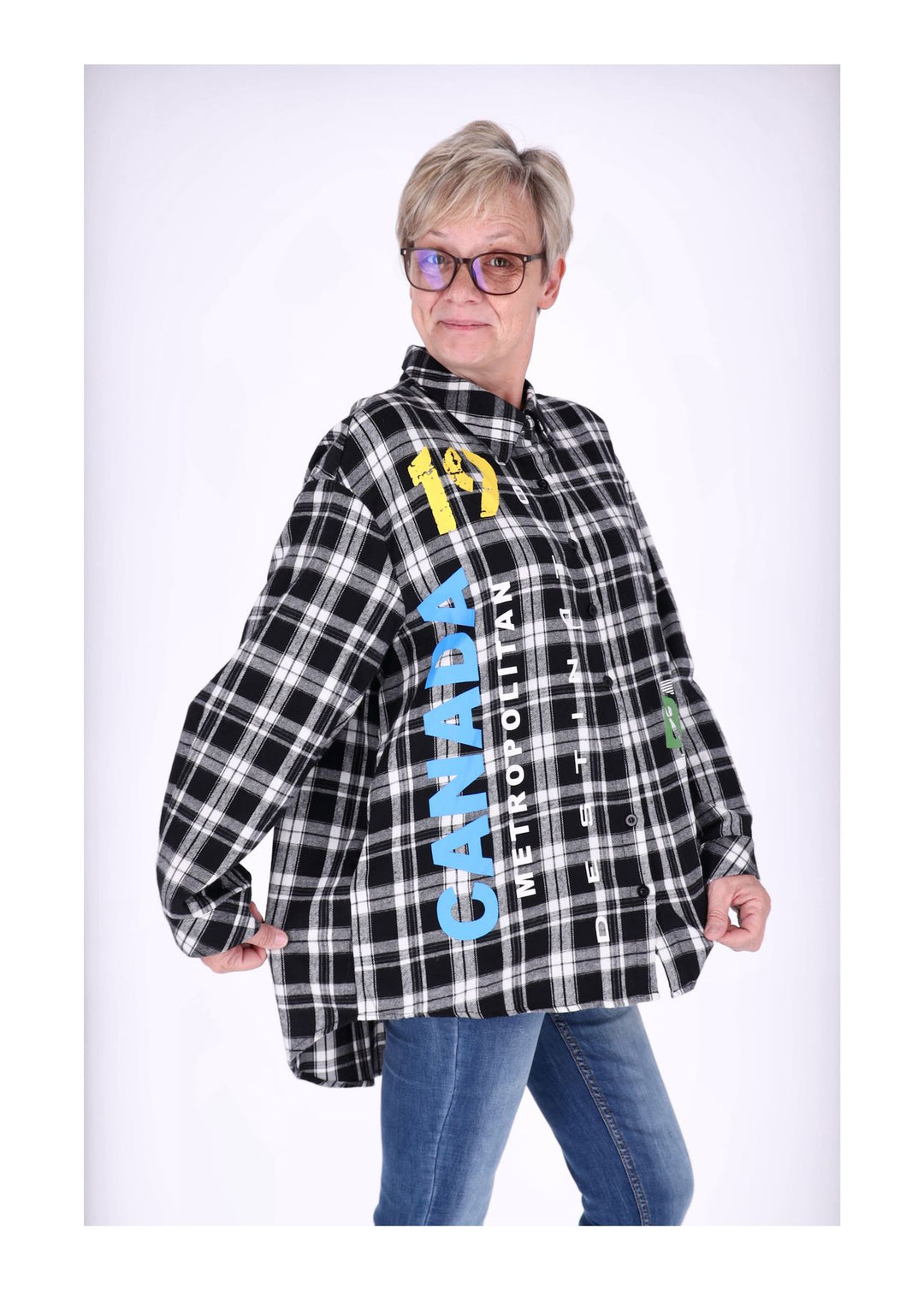 Flanellbluse Damen Karo