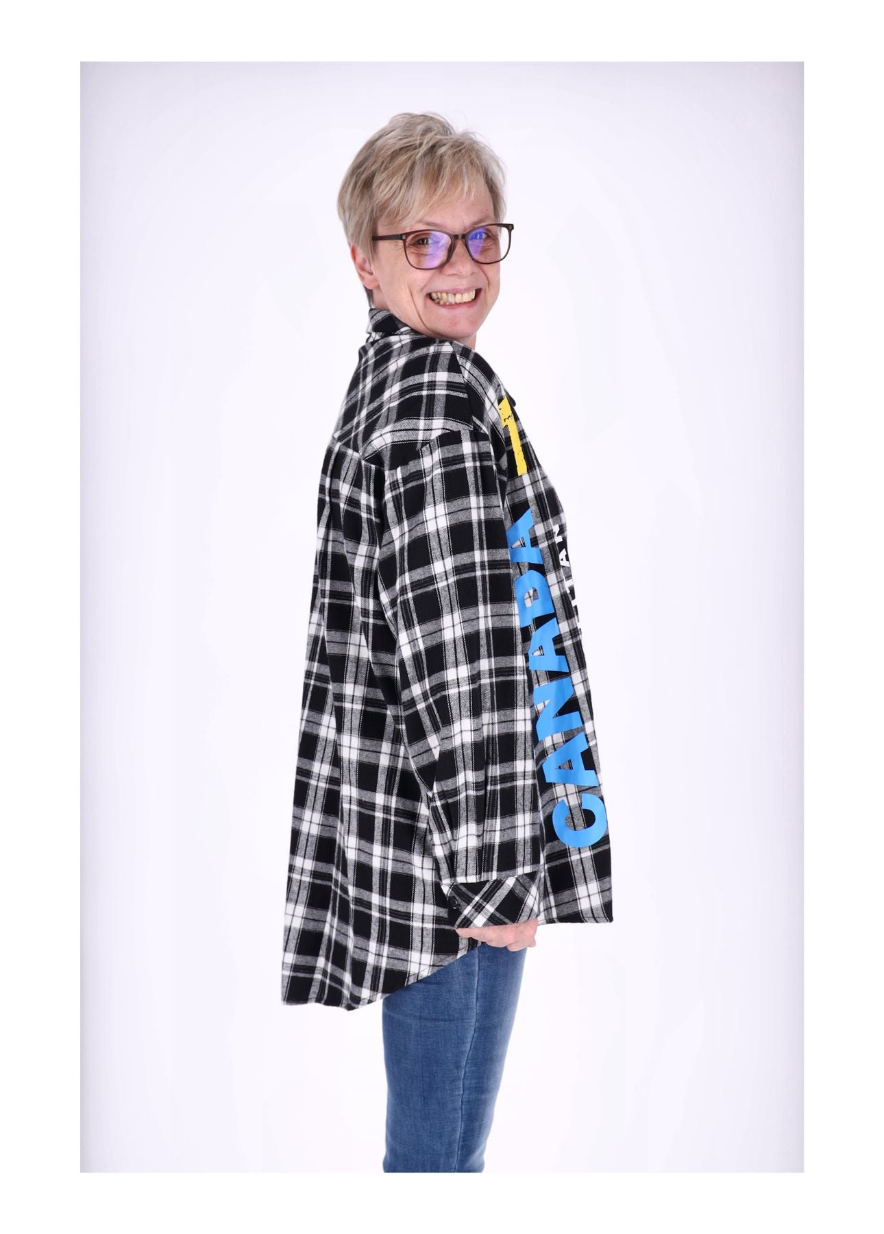 Flanellbluse Damen Karo