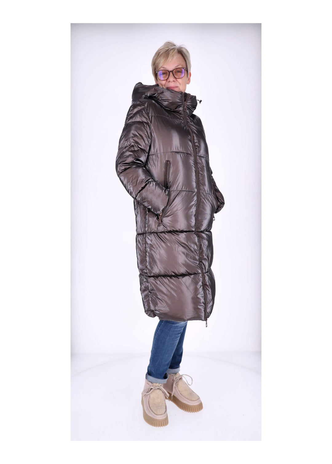 Steppjacke Damen Lang