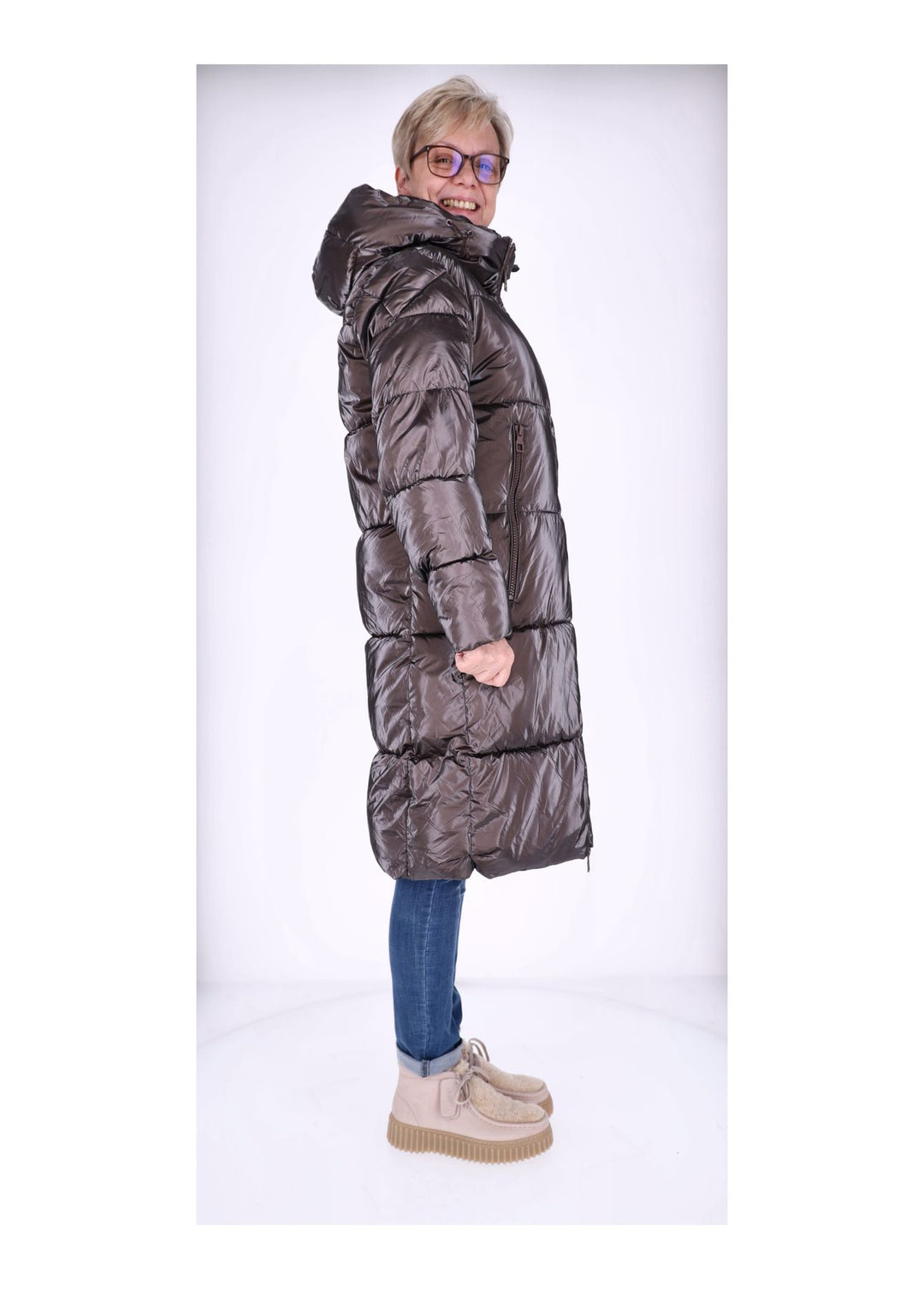 Steppjacke Damen Lang