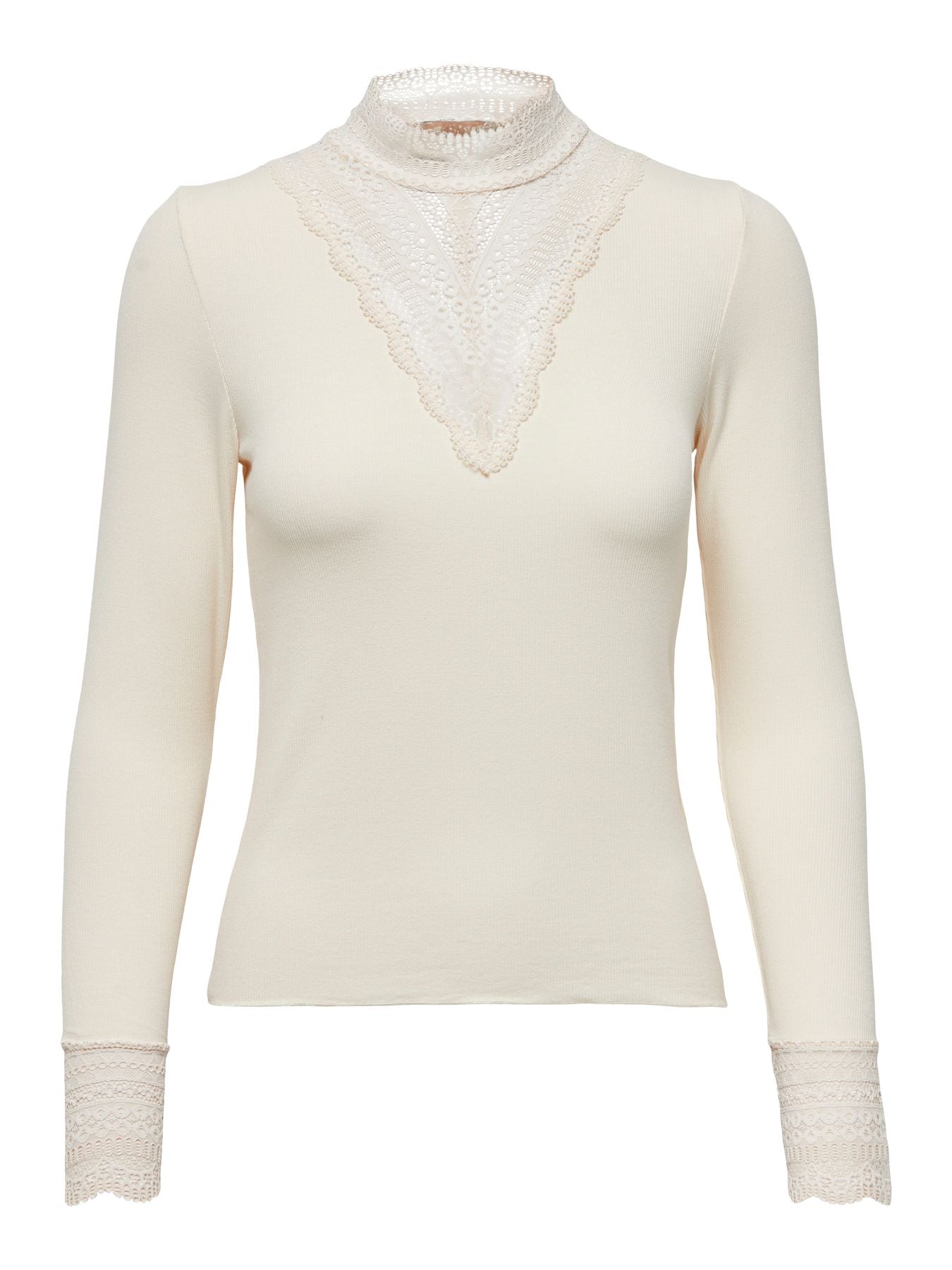 Damen ONLTILDE L/S HIGH NECK LACE TOP JRS