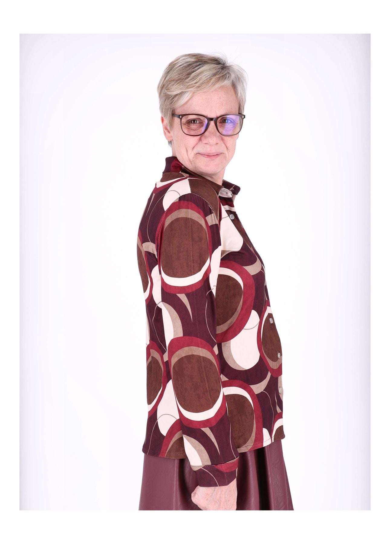 Bluse AOP Kreise