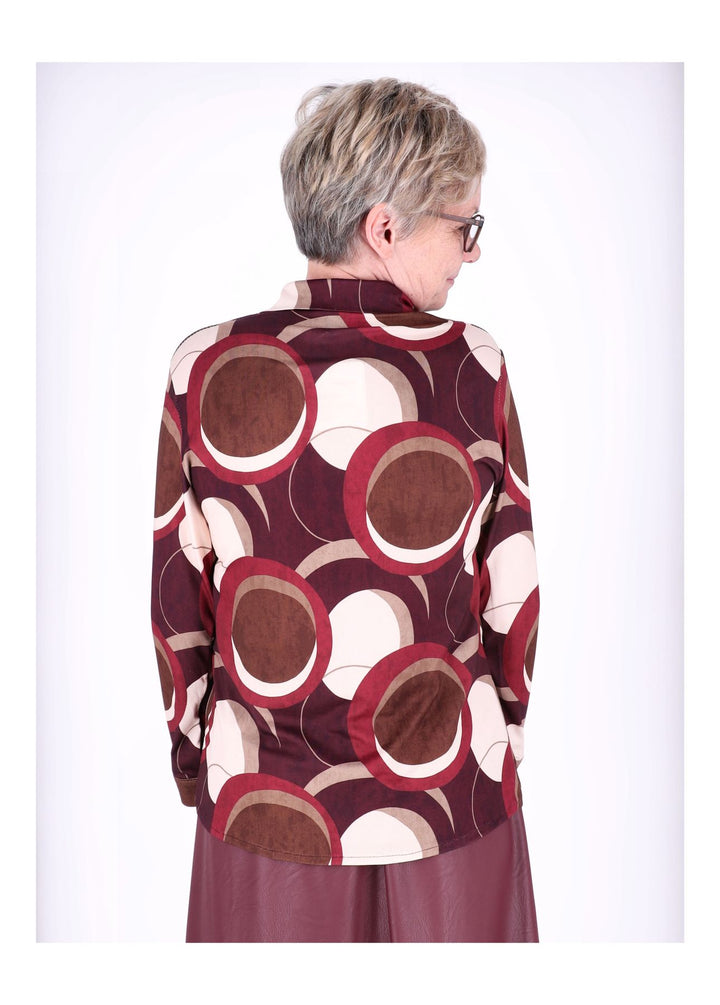 Bluse AOP Kreise