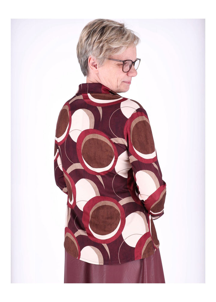 Bluse AOP Kreise