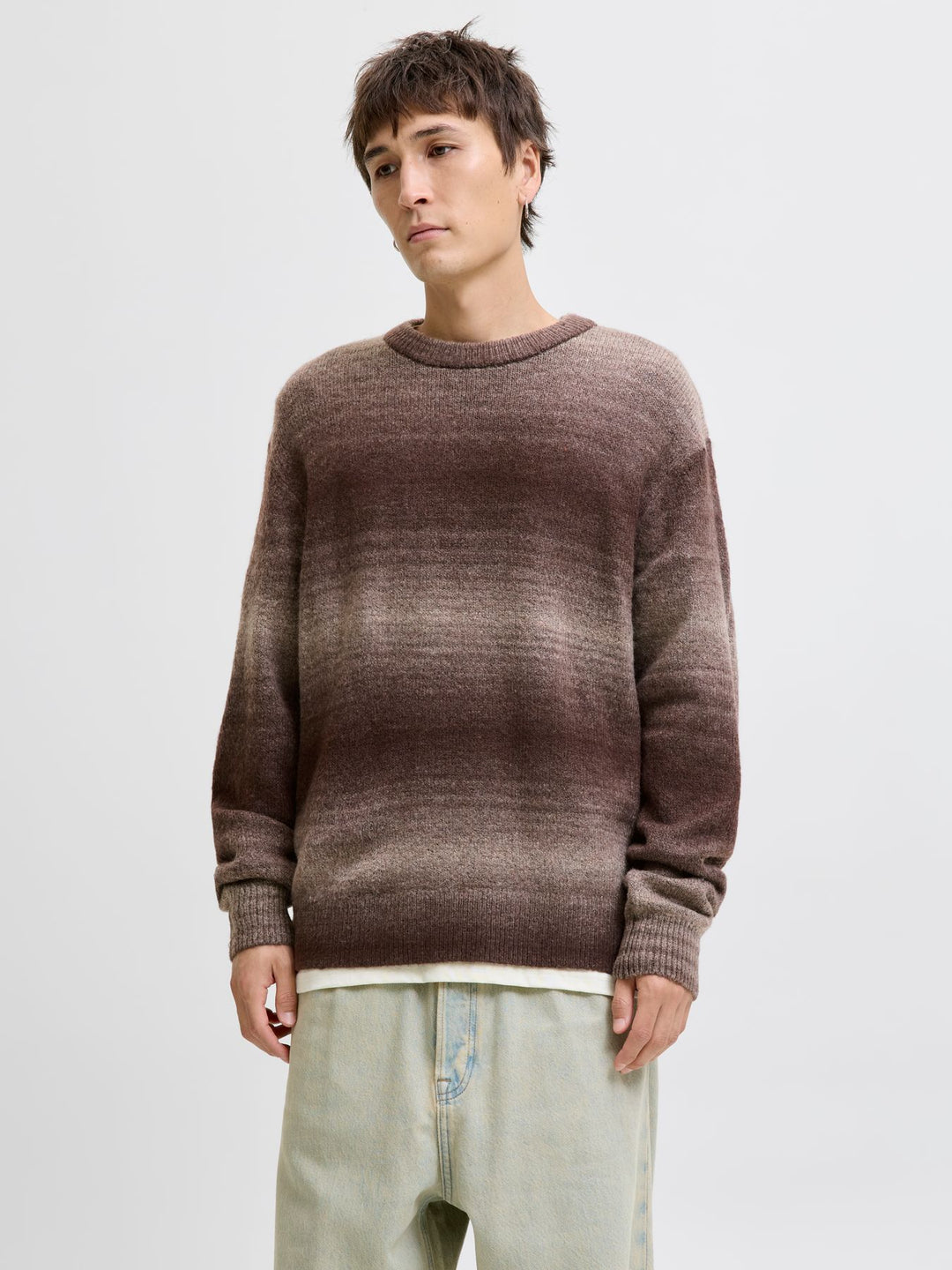 Herren JORMEADOWS KNIT SPACE DYE CREW NECK