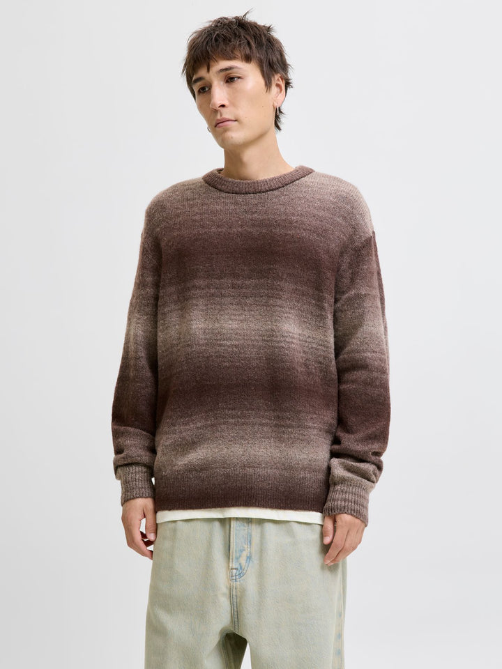 Herren JORMEADOWS KNIT SPACE DYE CREW NECK