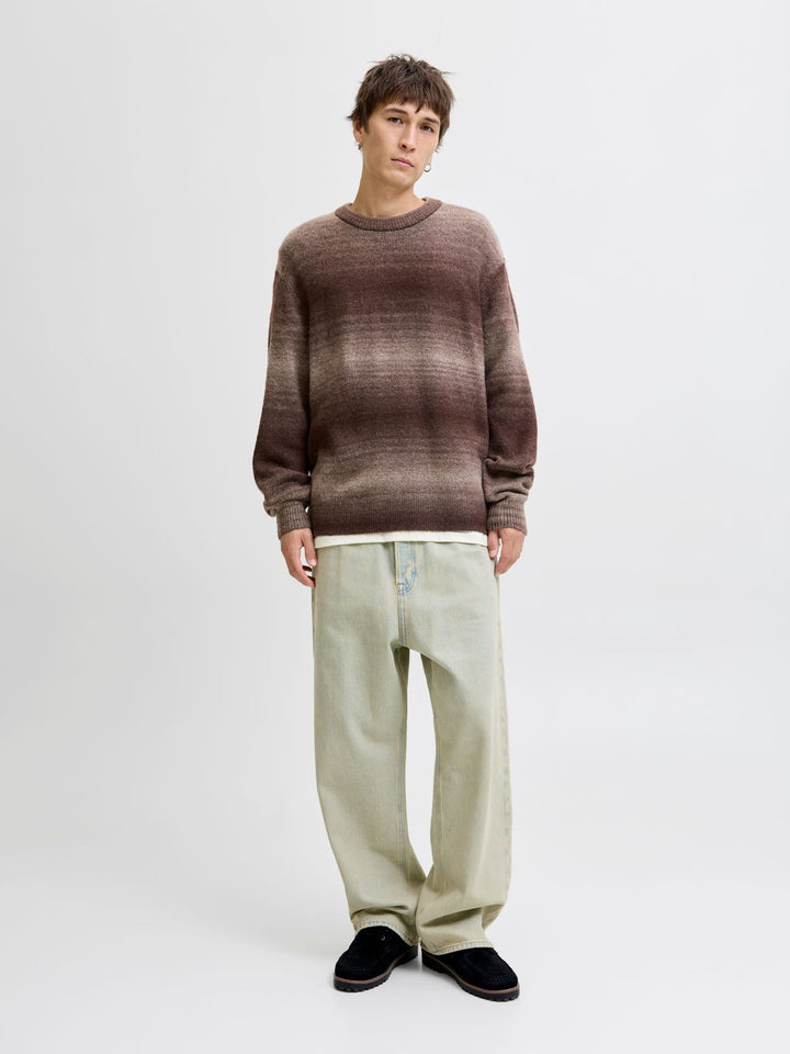 Herren JORMEADOWS KNIT SPACE DYE CREW NECK