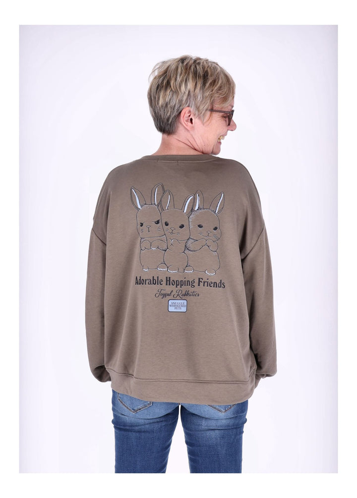 Sweatshirt Damen HASEN