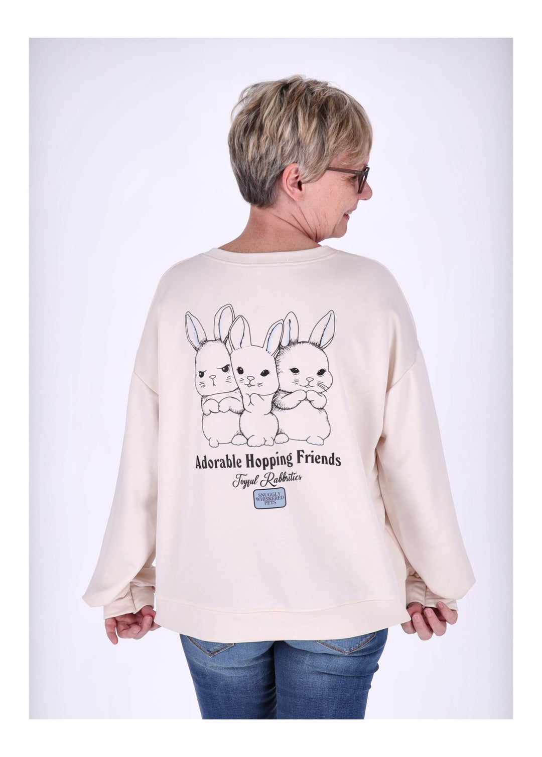 Splash of Color Sweatshirt Damen Hasen