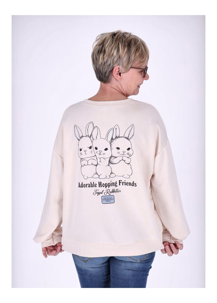 Splash of Color Sweatshirt Damen Hasen