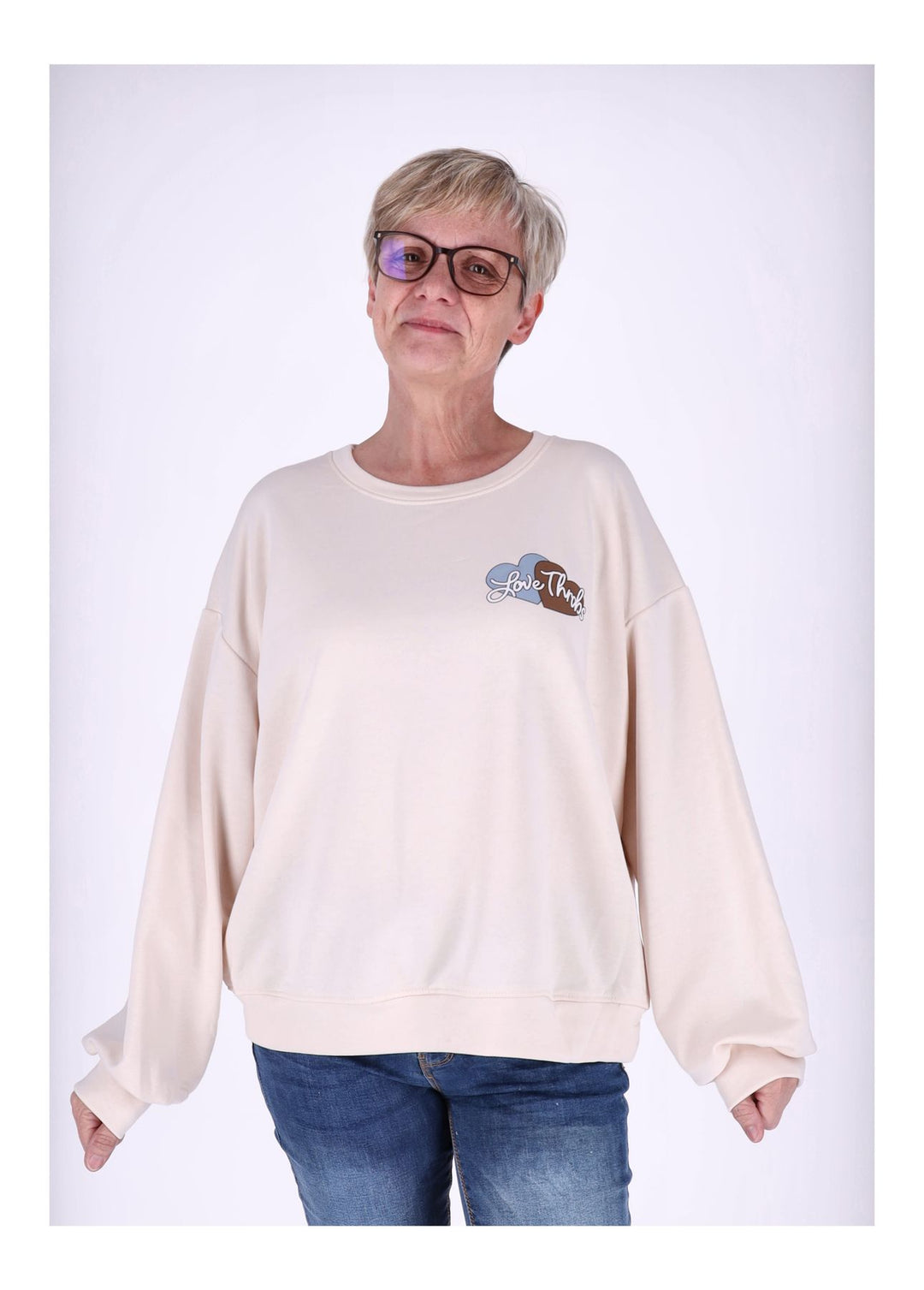 Splash of Color Sweatshirt Damen Hasen