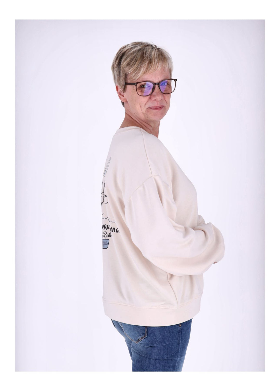 Splash of Color Sweatshirt Damen Hasen