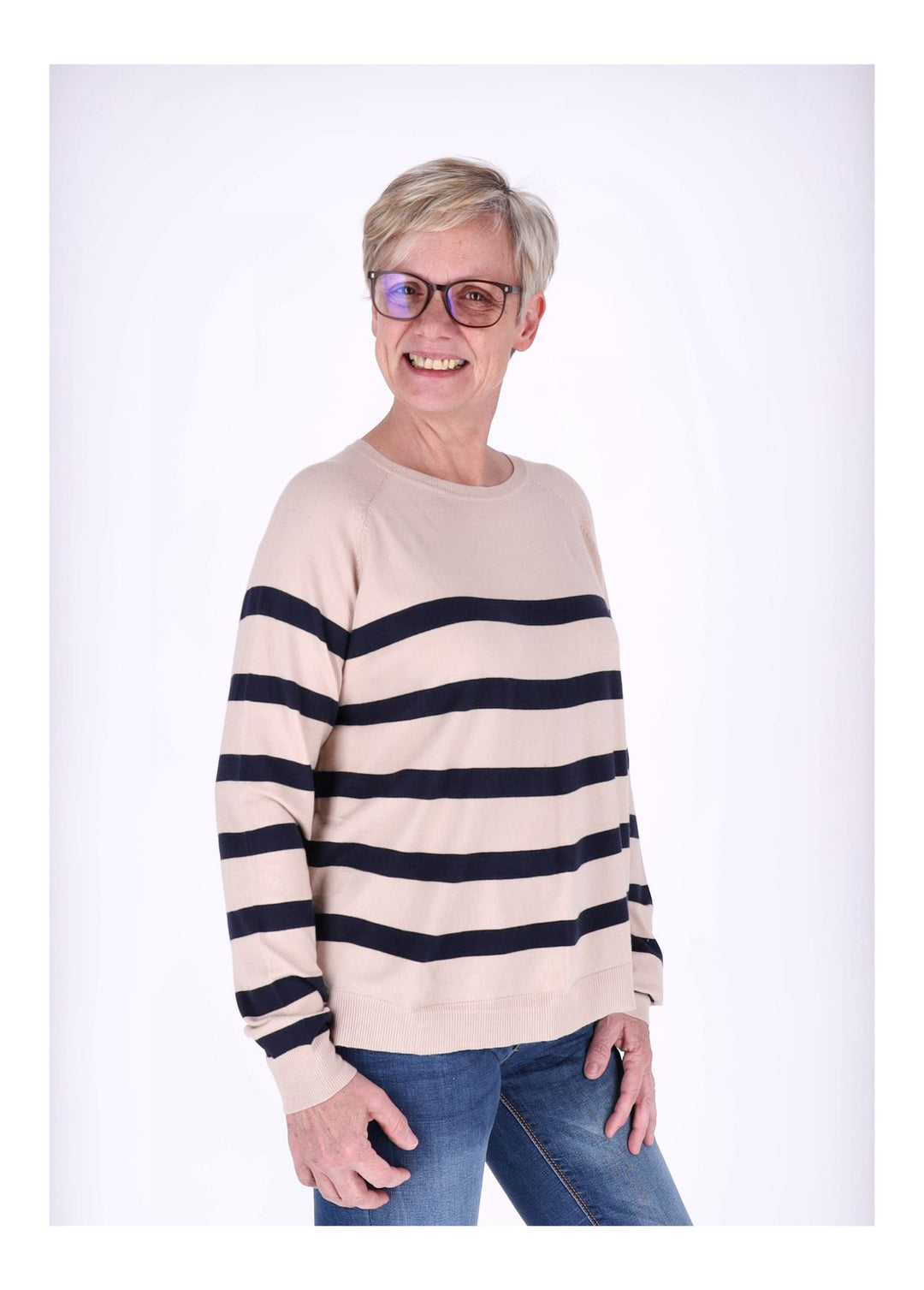 Strickpullover Damen Ringel