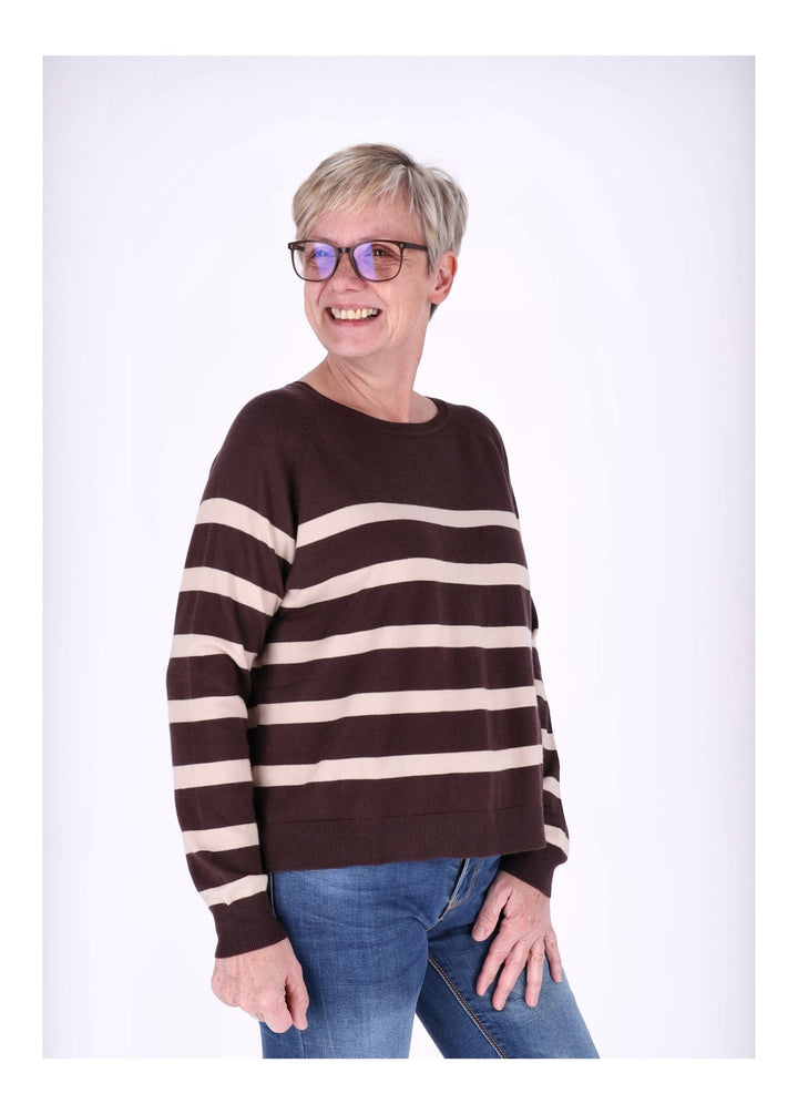 Strickpullover Damen Ringel