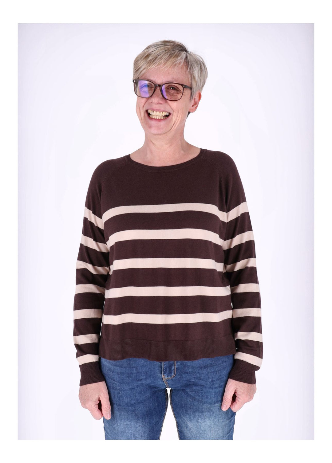 Strickpullover Damen Ringel