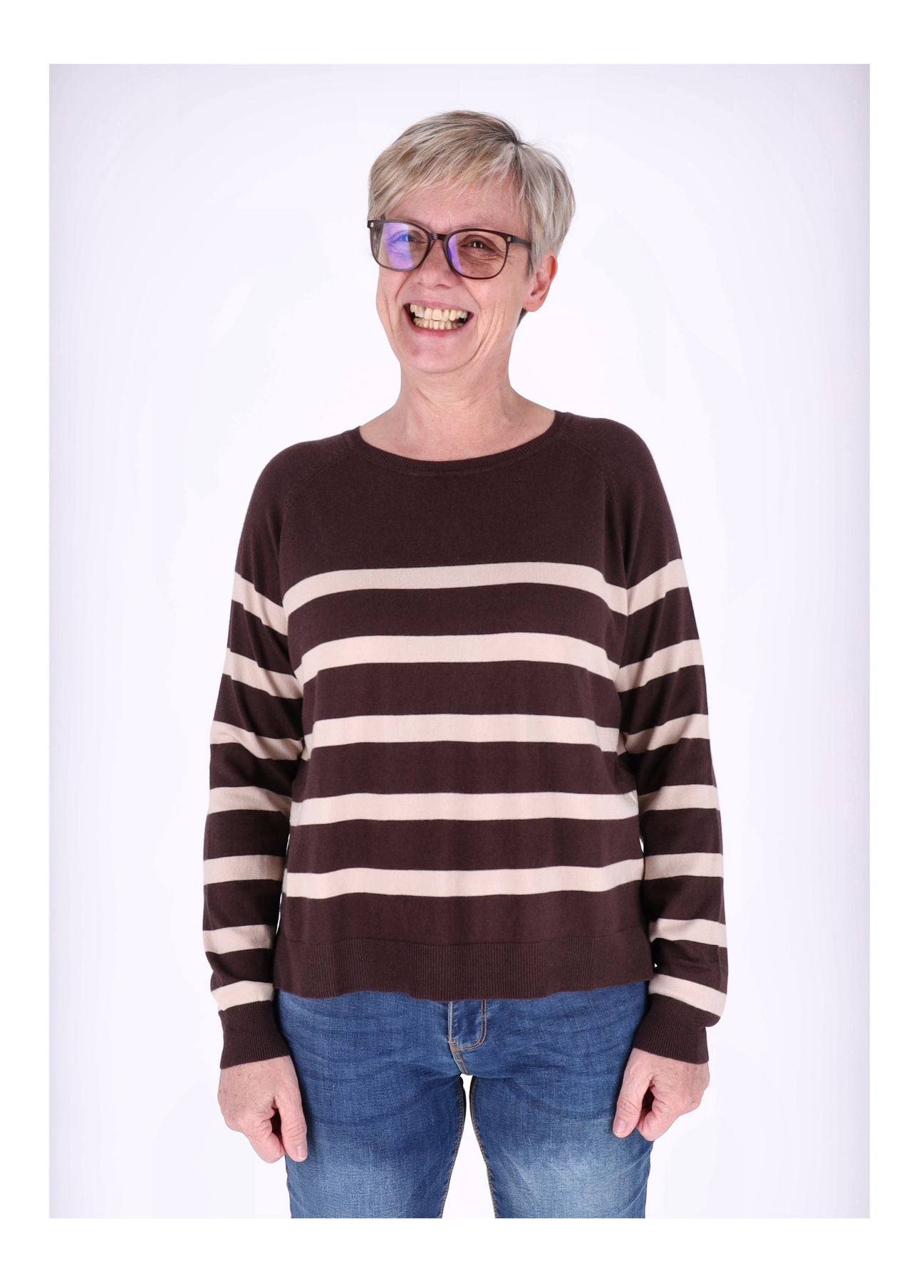 Strickpullover Damen Ringel