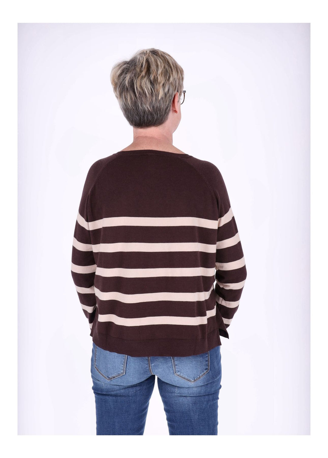 Strickpullover Damen Ringel