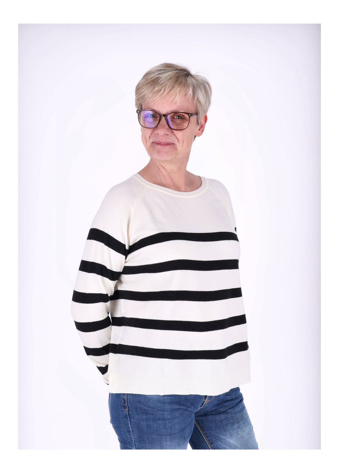 Strickpullover Damen Ringel