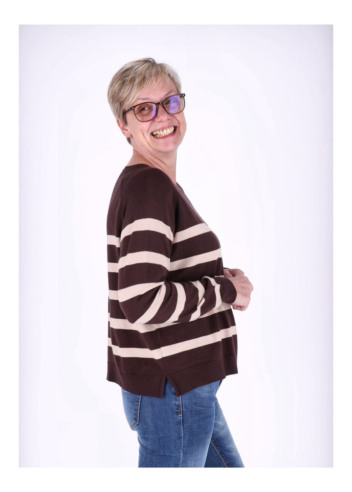 Strickpullover Damen Ringel