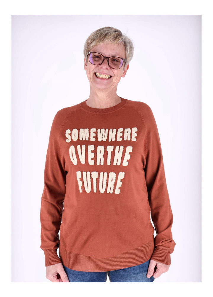 Strickpullover Damen Text