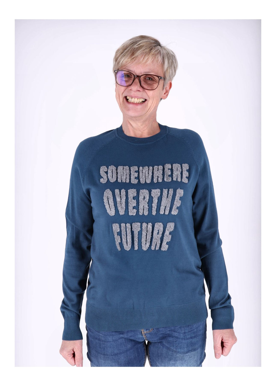 Strickpullover Damen Text