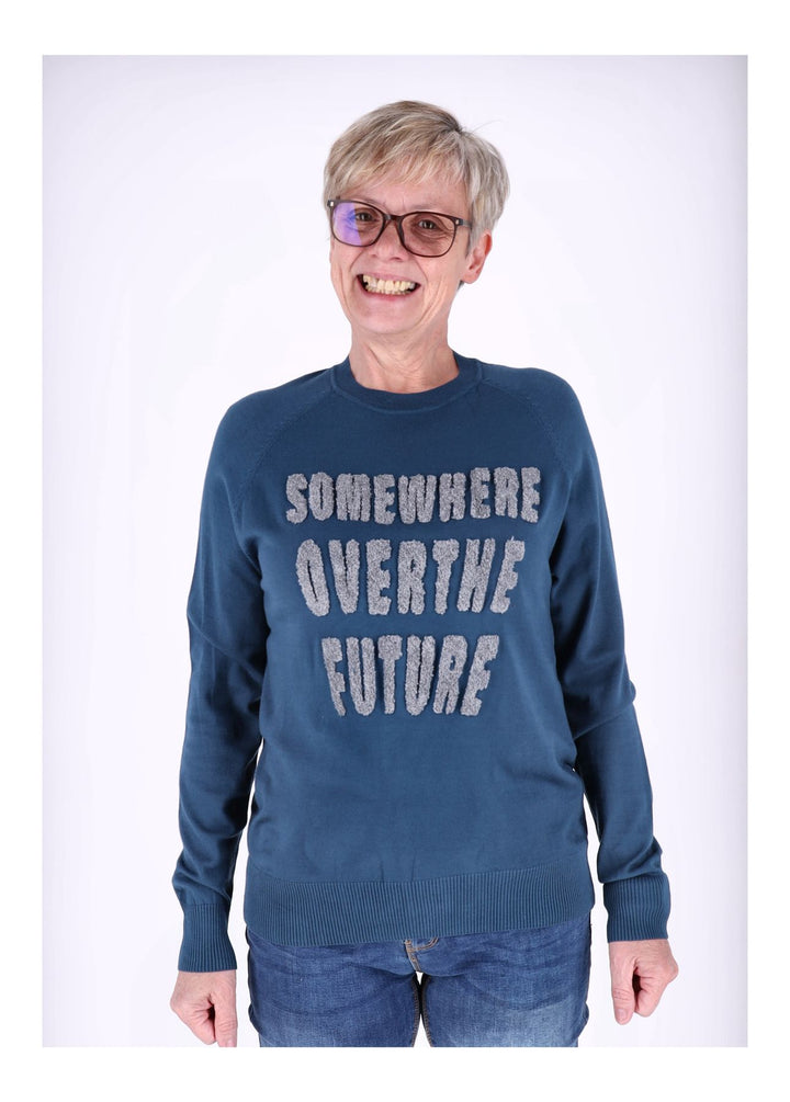 Strickpullover Damen Text