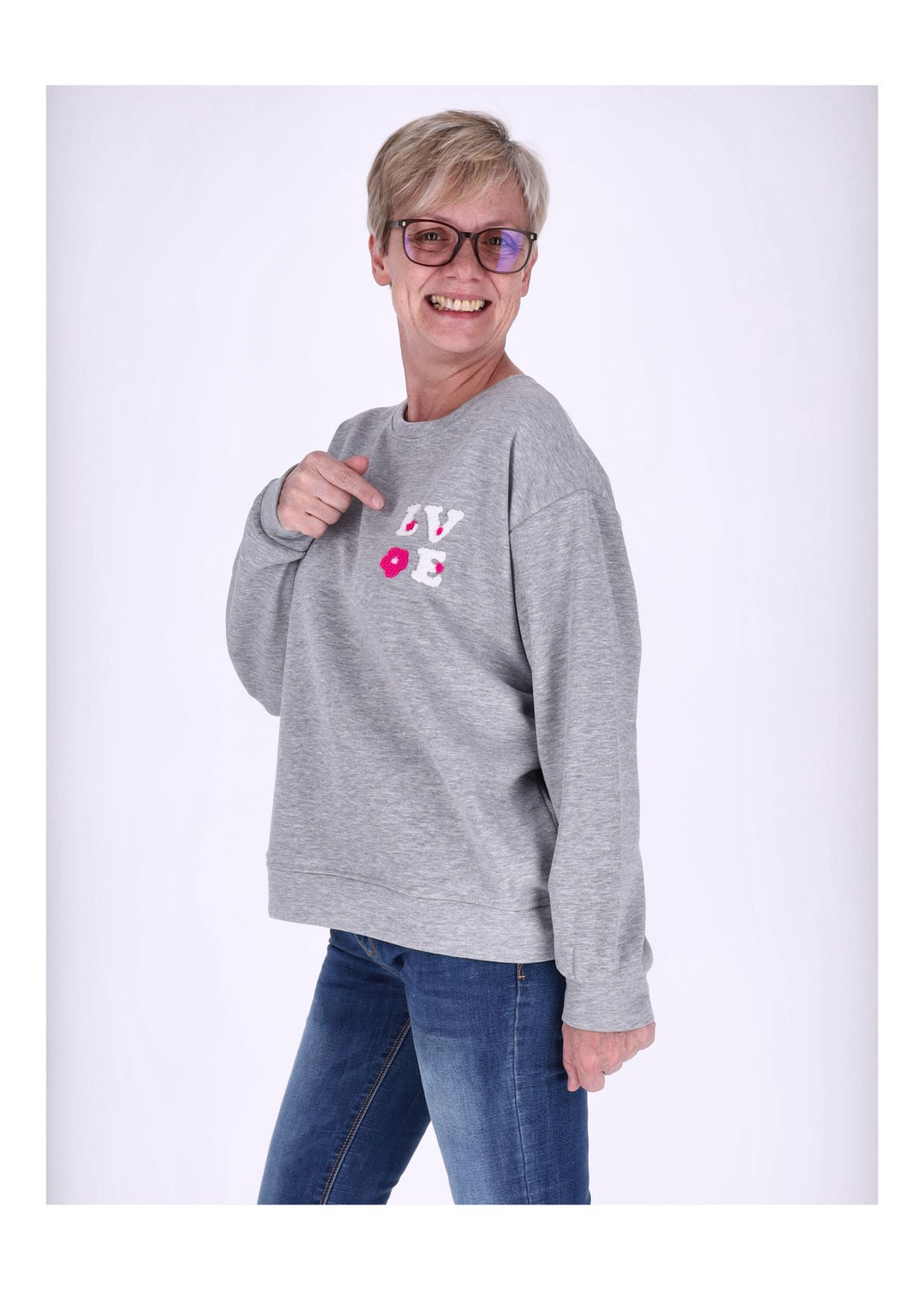 Splash of Color Damen Sweatshirt LOVE