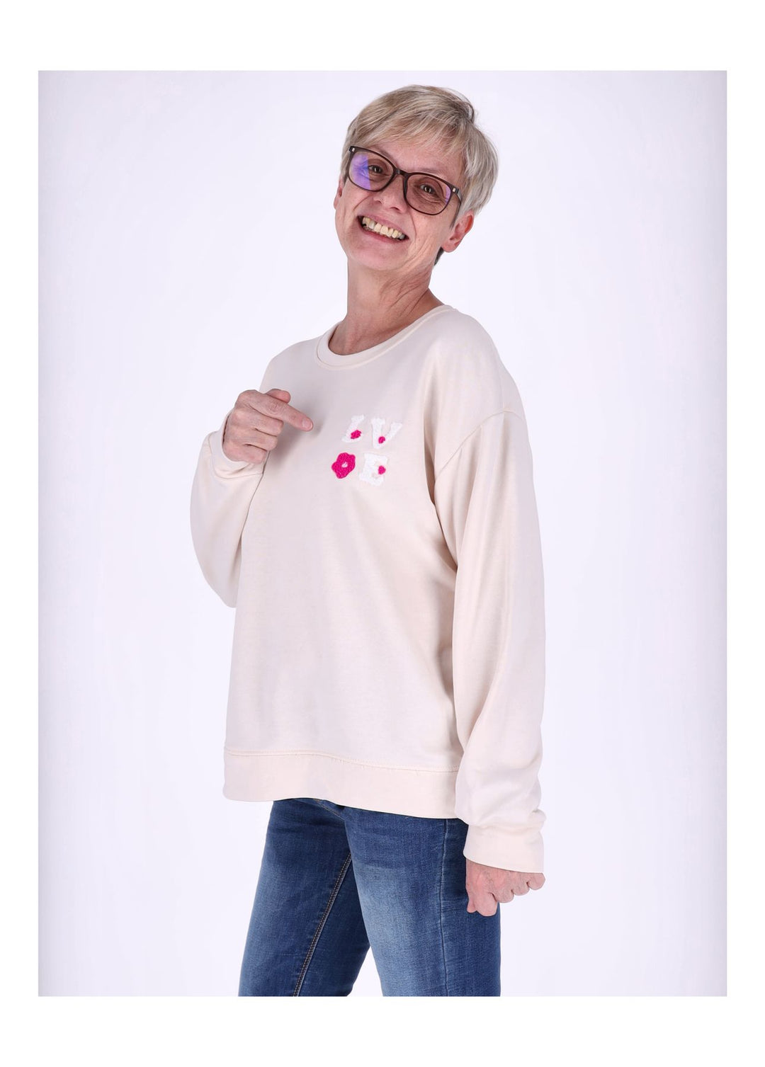 Splash of Color Damen Sweatshirt LOVE
