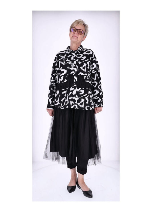 Kleid Materialmix