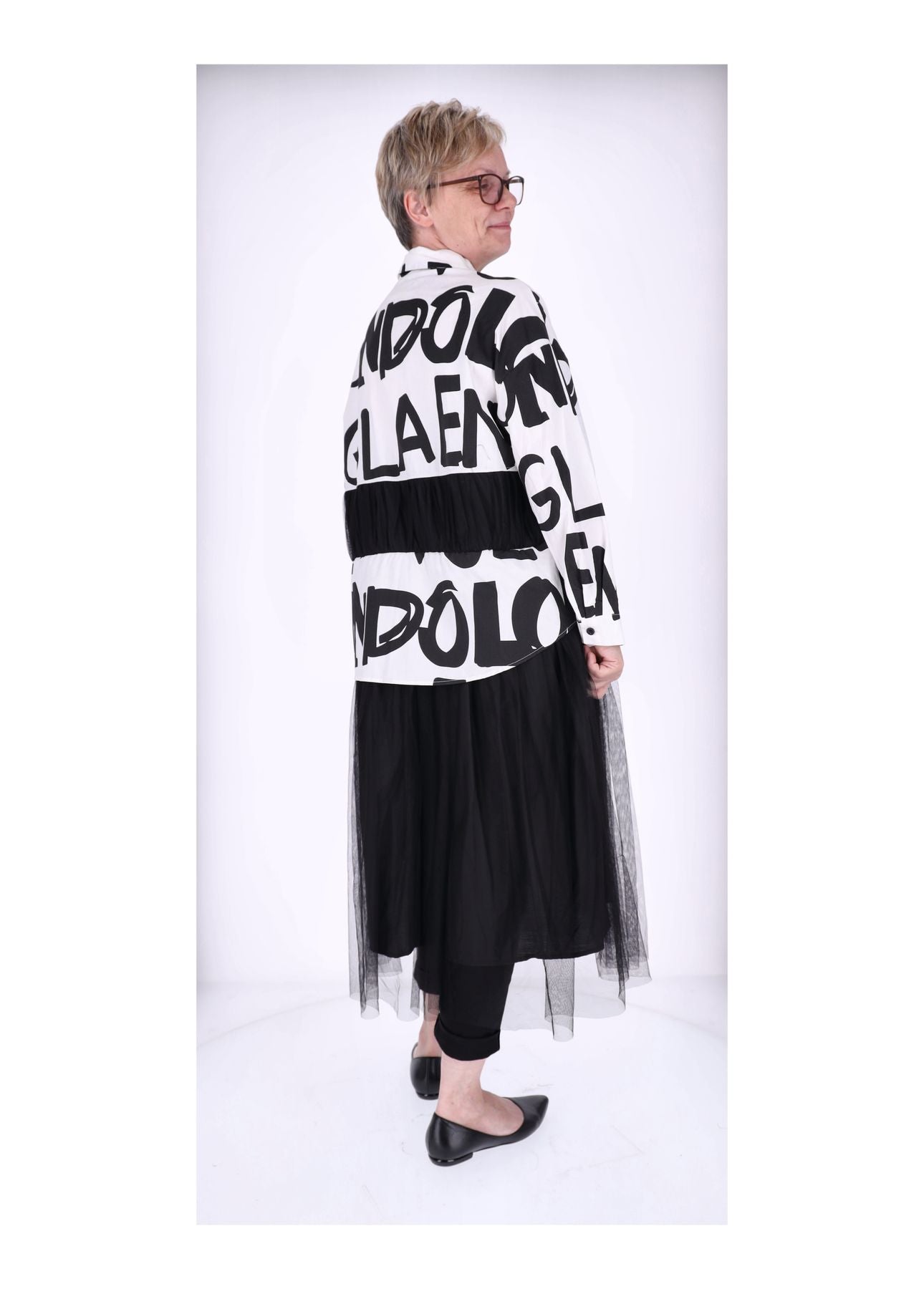 Kleid Materialmix