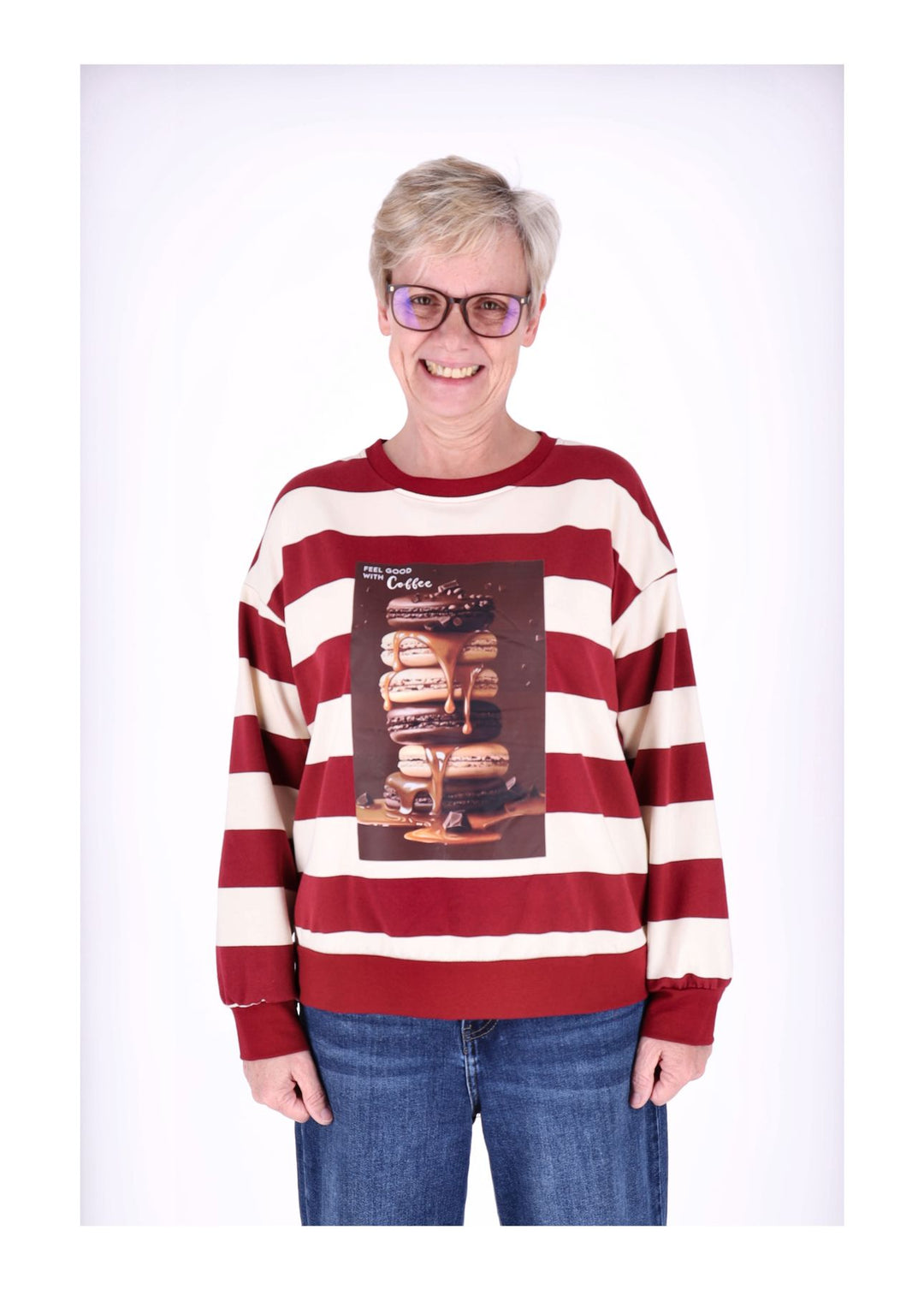 Sweatshirt Damen Ringel