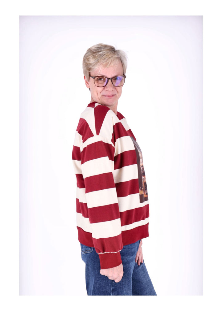 Sweatshirt Damen Ringel