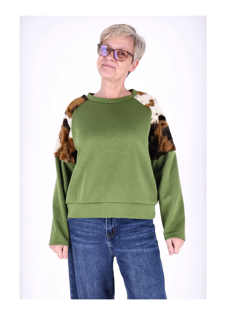 Sweat Kuhfelleinsatz