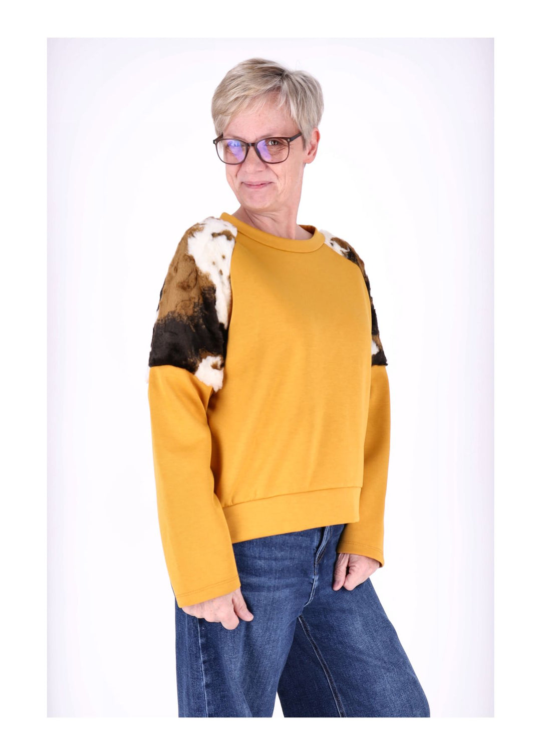 Sweat Kuhfelleinsatz